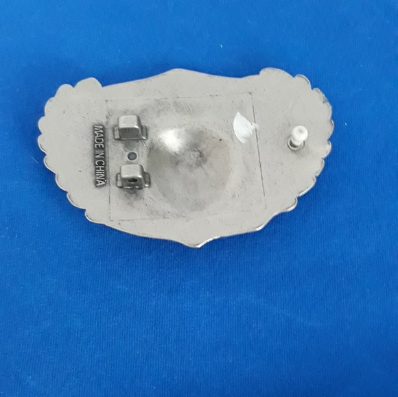 NEW VINTAGE WESTERN FLOWERS SKULL BEIT BUCKLET - Picture 2 of 6